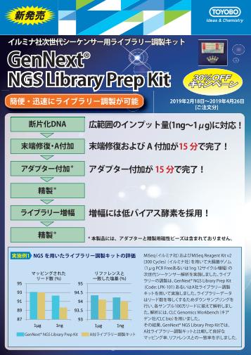 GenNext NGS Library Prep Kit 30%OFFキャンペーン画像
